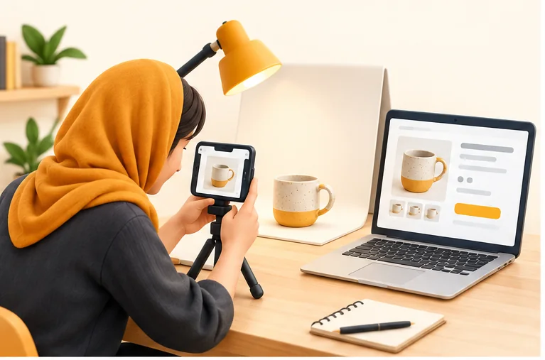 انتخاب محصول قهرمان و عکاسی ساده برای صفحهٔ محصول